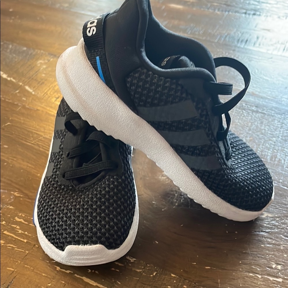 adidas Black Athletic Shoes with Breathable Upper and Cushioned Soles